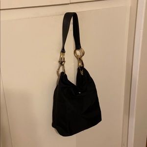 JPK Paris Nylon Shoulder Bag with Chunky Hardware